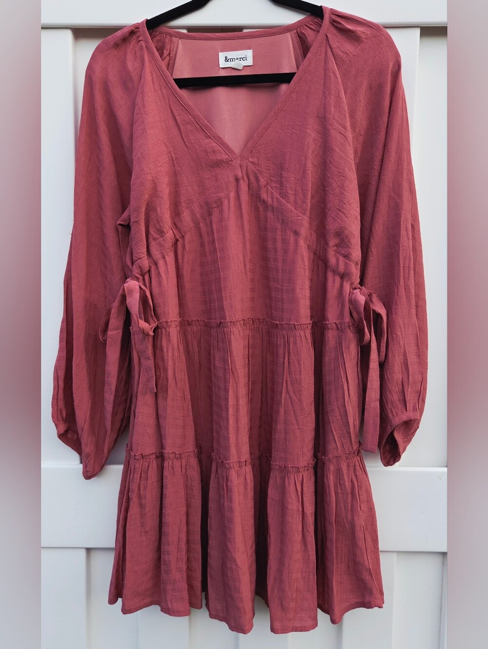 &merci Women's Tiered Babydoll Dress Size Small. Boho. Cottagecore, Feminine
